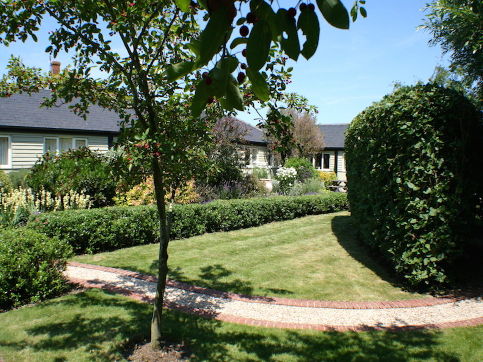 Courtyard through trees copy