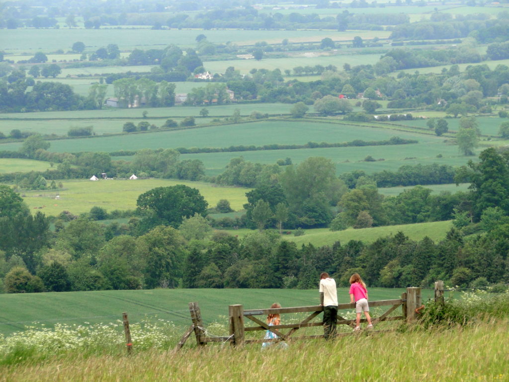 Overlooking The Vale of White Horse.