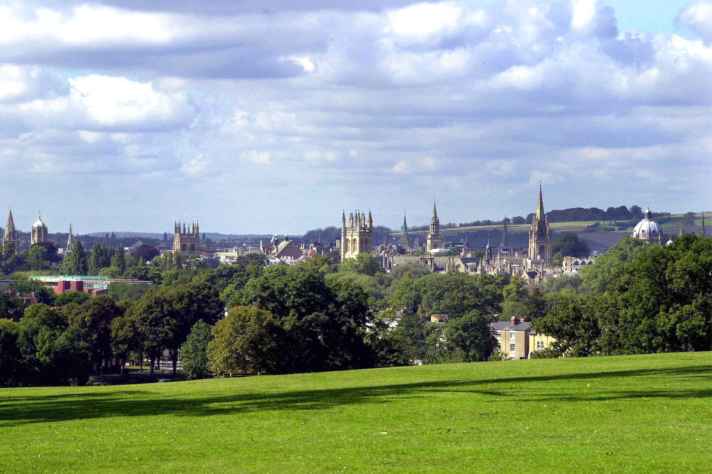 View of Oxford with church and college spires